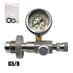 HPA Scuba Diving HP Filling Station Chargeing Adapter DIN Connector Male/Female Connector 6000psi(400bar)/5000psi/350bar Gauge