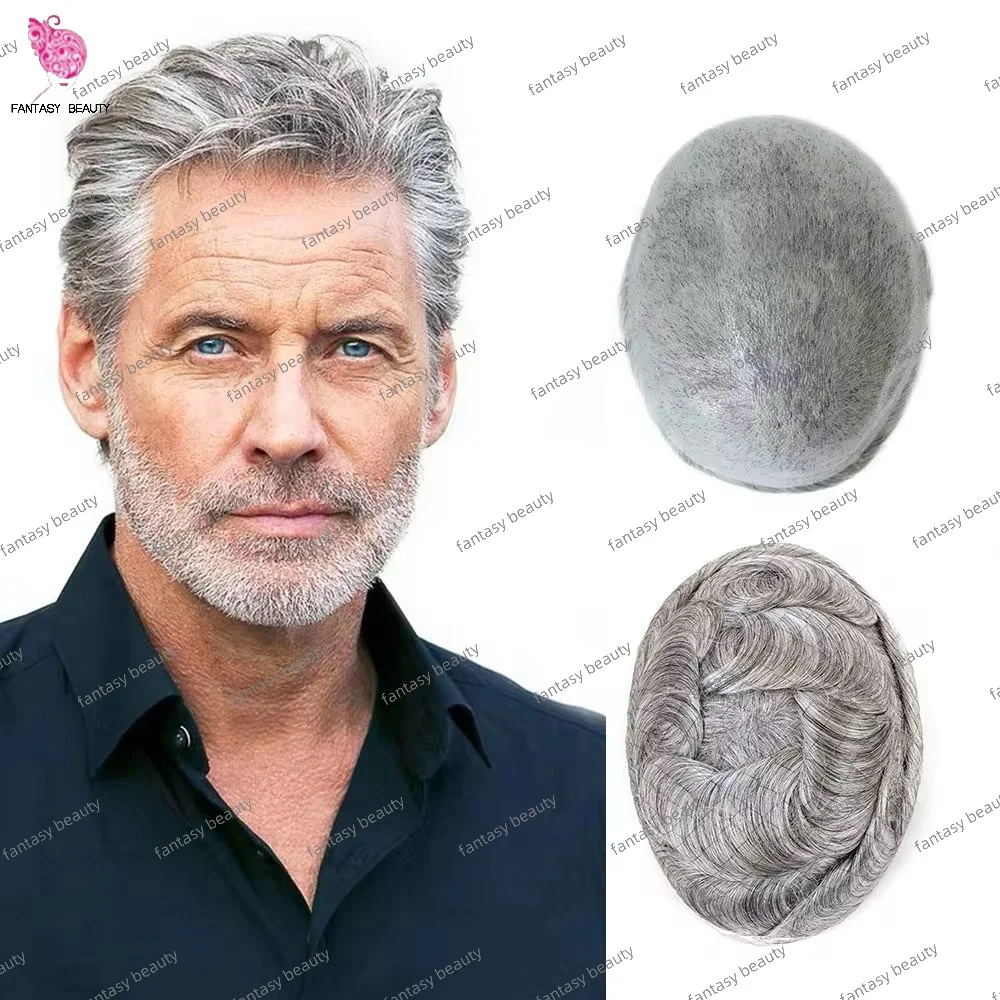 

Прочная тонкая кожа 0,02 мм Мужские парики Натуральные волосы Индийские человеческие волосы # 1b65 # 1b80 цветной парик для мужчин, модный парик для мужчин, 100% плотность