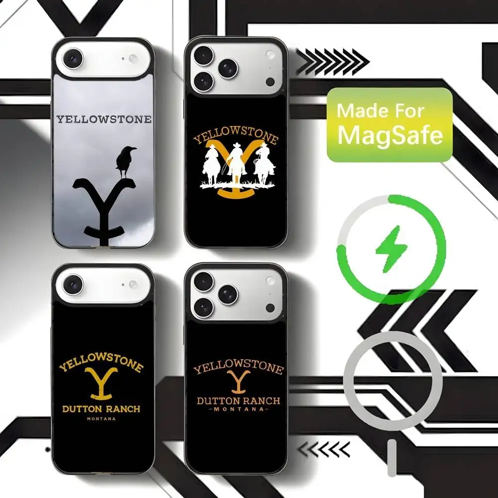 

Yellowstone TV Show Phone Case For iPhone 17,16,15,14,13,12,11,Pro,Max,Plus,Mini,SE4,E Magnetic Magsafe Wireless Charging