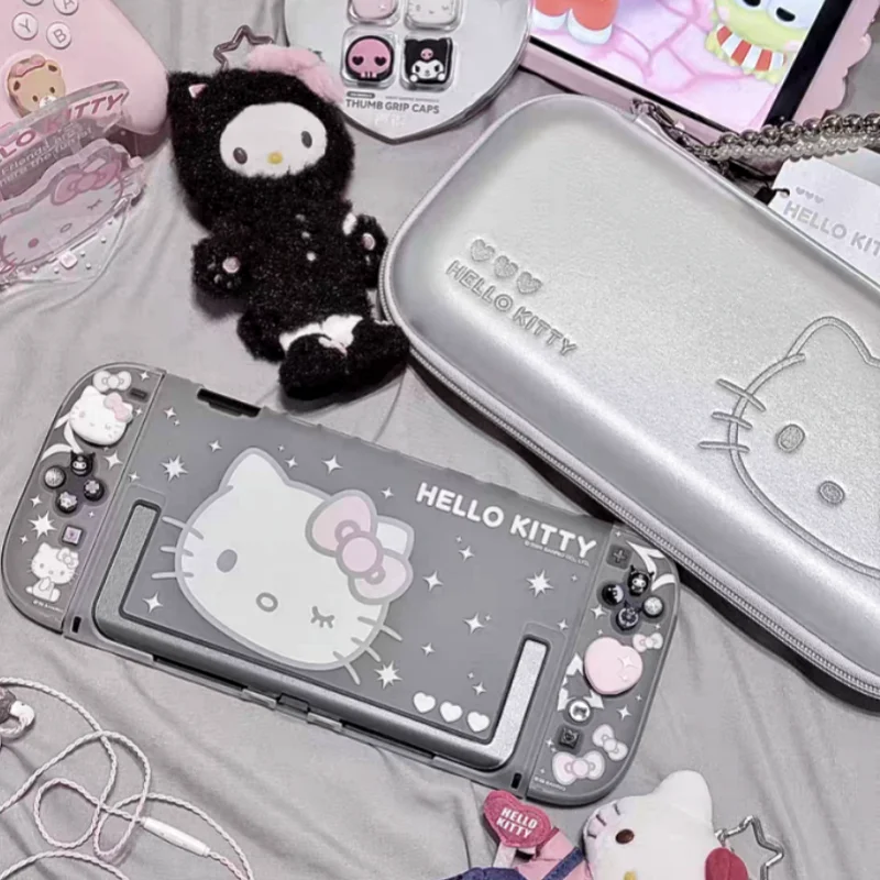 Étui de protection GeekShare Switch 2, mignon Hello Kitty, type séparé, semi-transparent, antichoc, creux, pour les joueuses de NS2