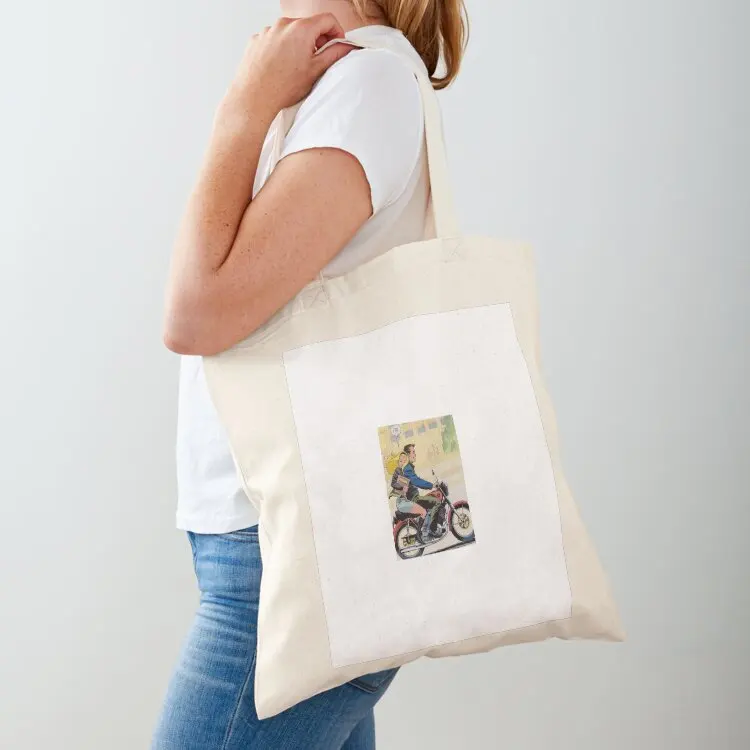 

i like it fast motorcycle 80's comic Tote Bag bags woman 2025 ecological bags large tote bag Big bag