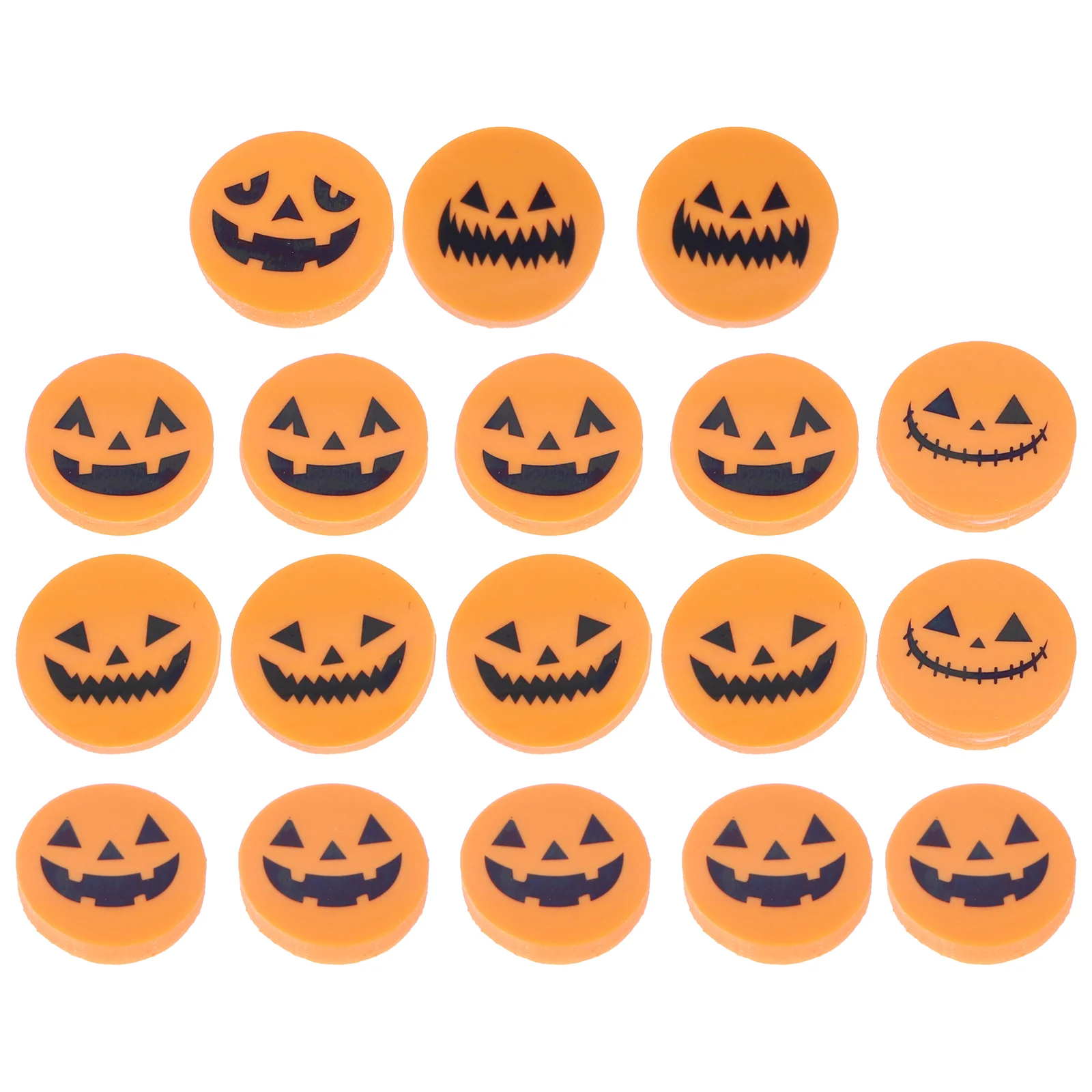 

18 Pcs Pumpkin Eraser Erasers for Kids Small Novelty Toy School Supplies Pencil Mini Toddler Party Favors