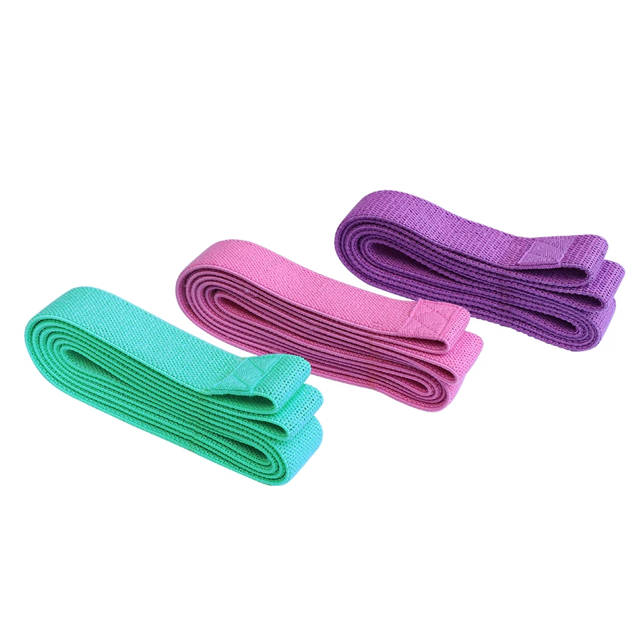 3Pcs Fabric Booty Long Resistance Bands Cloth Legs Butt Exercise Bands Elastic Hip Bands Fitness Workout Strength Training Loops