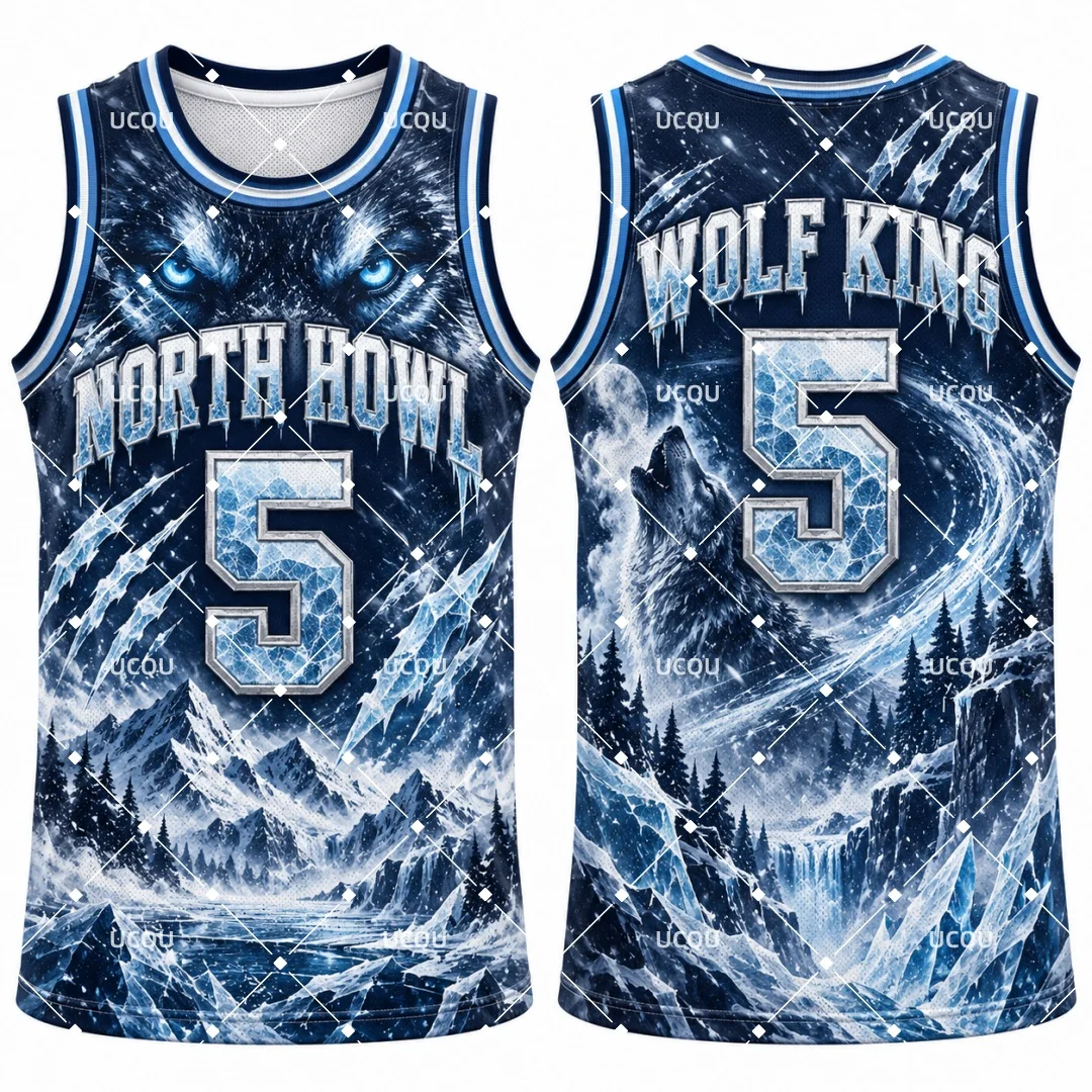 26-27 Men Fantasy Graphic Basketball Jersey Splashman Alien Prodigy The King Slim Reaper Sleeveless Mesh Sports Kids Tank Top