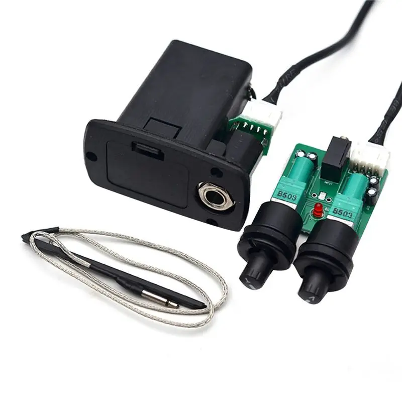 ABLB-2X 3 Band Acoustic Classical Guitar Equalizer Guitarra EQ Preamp Concise Bass Tone Volume Adjustable Violao Pickup