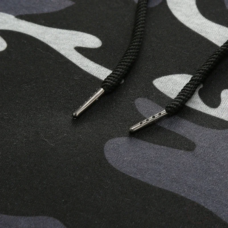 Set di abbigliamento sportivo da uomo Set di abbigliamento sportivo da fitness traspirante caldo da jogging casual in due pezzi Felpa con cappuccio tattica militare + pantaloni