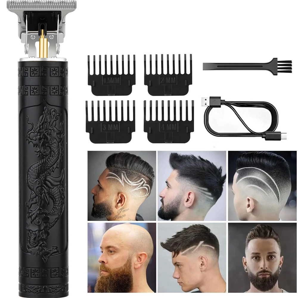 LQT 1/2 قطعة أدوات الشعر، ماكينة تشذيب الشعر الكهربائية المنزلية للرجال، مجموعة تشذيب اللحية المحمولة، شحن USB واستخدام لاسلكي، هدية للرجال #2