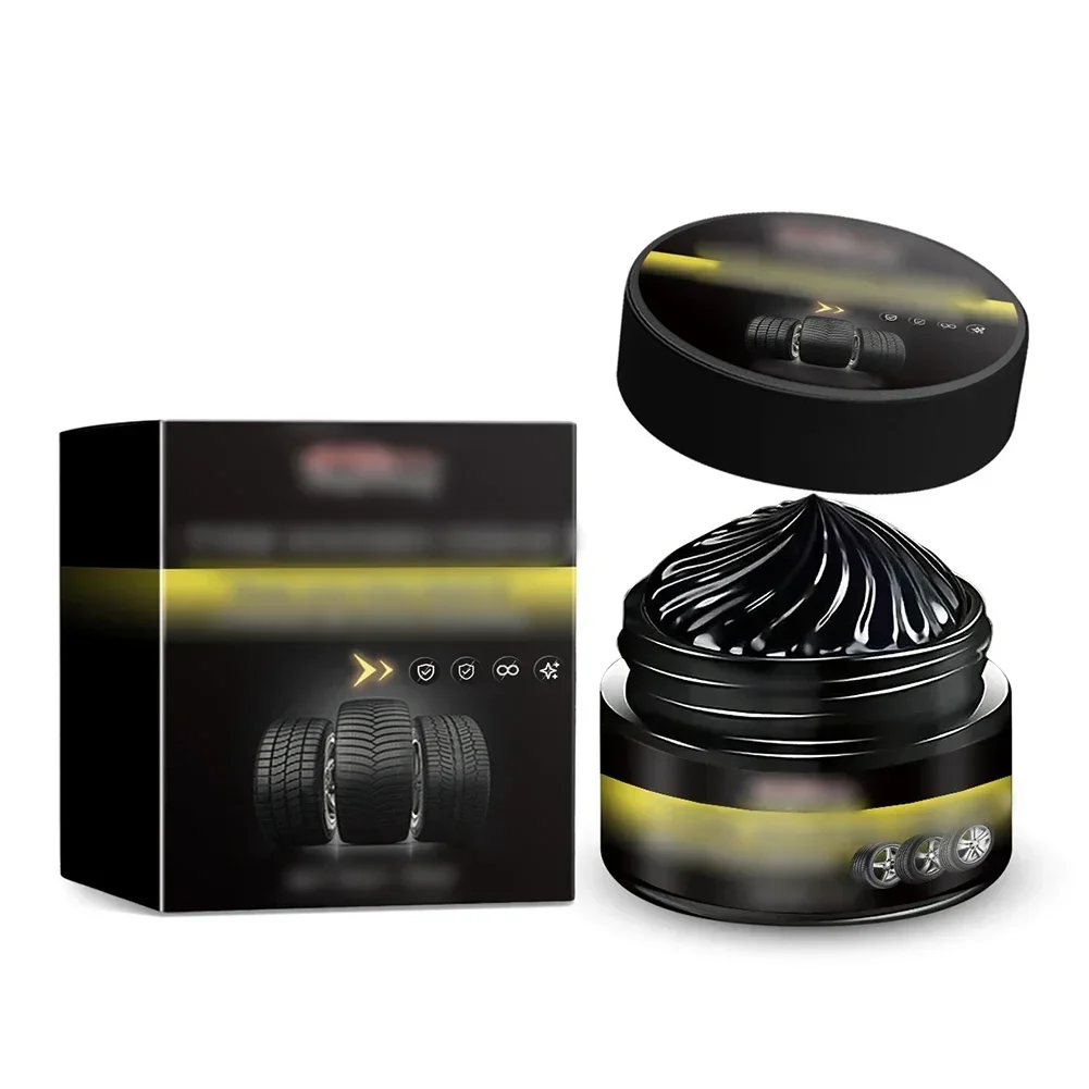 Car Tire Nourish Wax Cream Waterproof and Dirty Resistant Tire Polishing Wax for Enhanced Shine and Protection