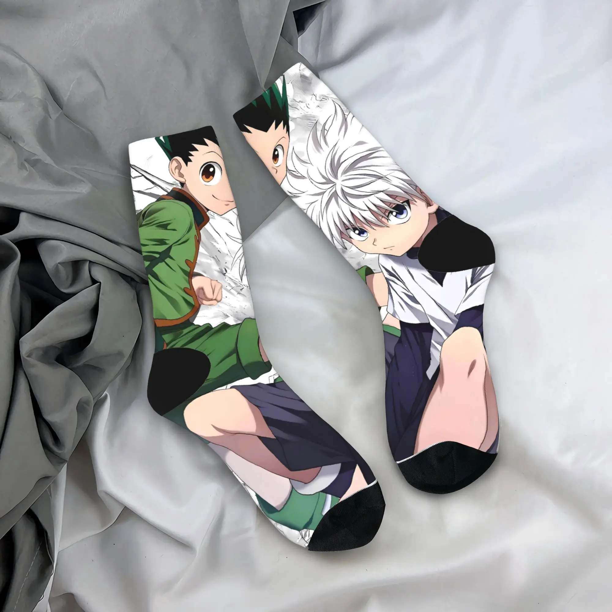 

Gon X Killua-HXH Socks Anti-Slip Stockings Couple Medium Soft Outdoor Sports Socks Winter Retro Graphic Socks