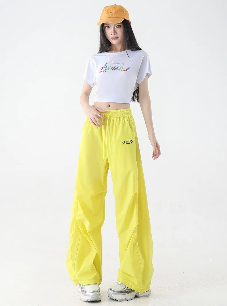 pantaloni-da-lavoro-a-gamba-larga-verde-fluorescente-ad-asciugatura-rapida-per-donne-pantaloni-sportivi-casual-per-danza-tempo-libero-yoga-e-fitness