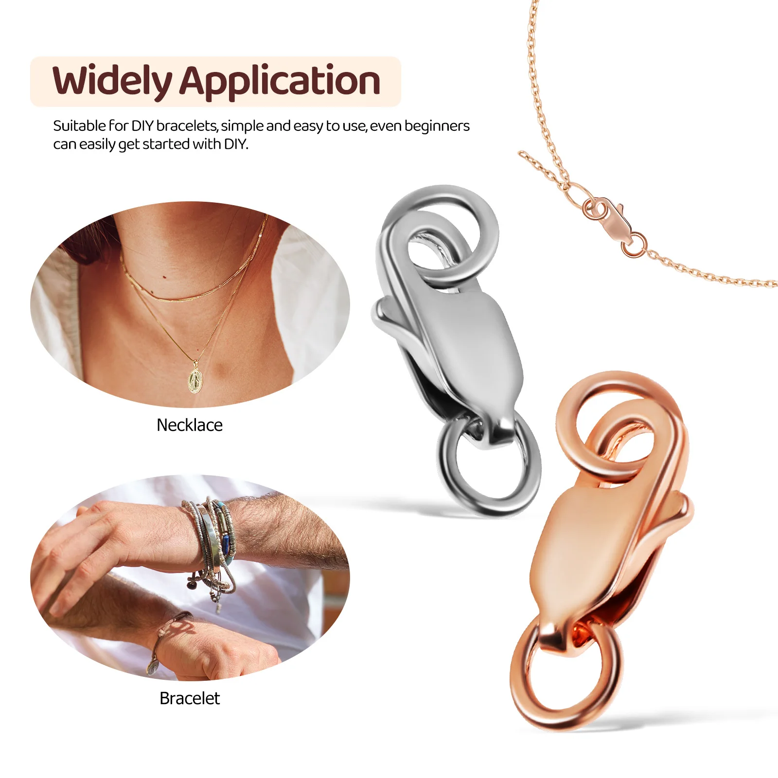 

4 шт. ремонтные аксессуары для браслетов, пряжка, закрытие S925, серебряные застежки, изготовление ювелирных изделий