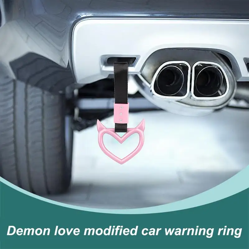 Hand Strap Drift For Car Devil Heart Design Hand Strap Drift For Decorative Warning Hanging Ring For Car Handle Rear Front toy