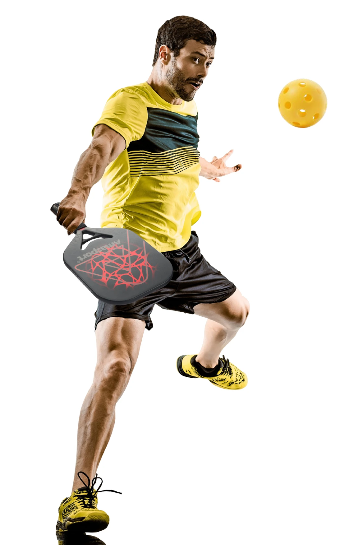 AMASPORT Widebody Pickleball Paddle Carbon Fiber Dura Edgeless Tech.