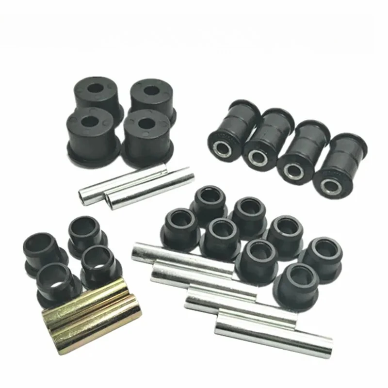 Lower arm rubber sleeve, triangular front rocker buffer rubber sleeve, rear leaf spring and sleeve kit for EZGO RXV Golf cart