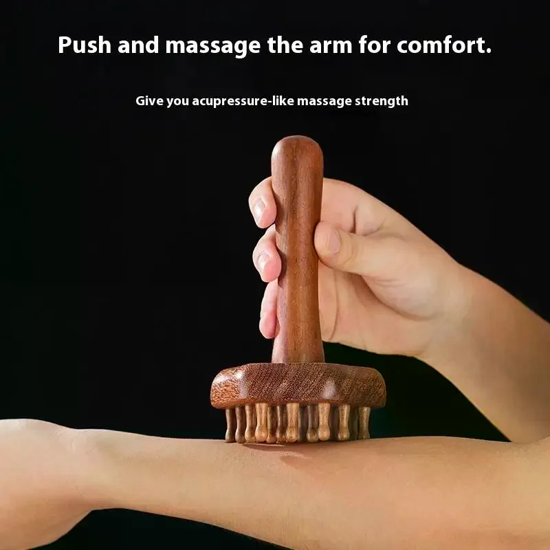 المحمولة خشب الصندل غوا شا أداة تدليك رئيس الرقبة الساق الجسم ميريديان مدلك اللمفاوي العضلات الإغاثة الألم تدليك الأنسجة العميقة #3