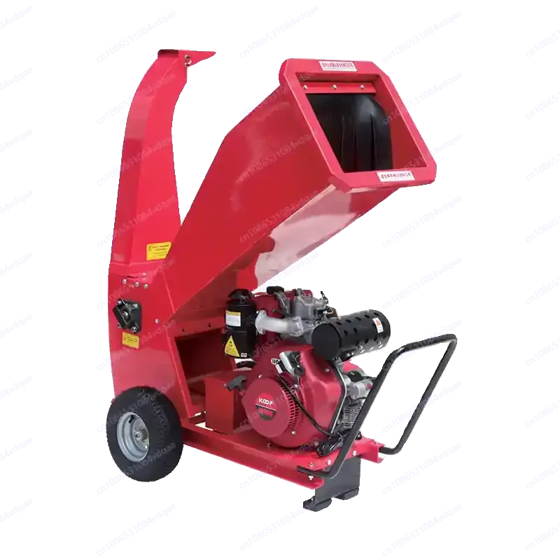 Hand Push Garden Branch Weed Crusher Gasoline Crawler Shredders Orchard Pruning  Branch Feed Crushing Machine Hand Start