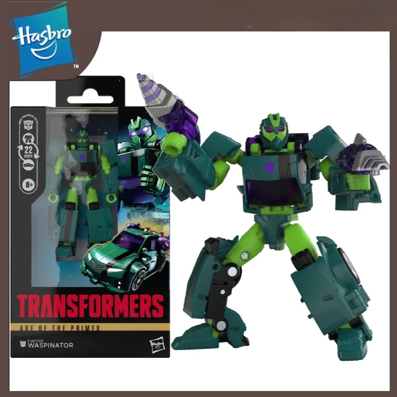 새로운 스타일 Hasbro Age of The Primes Fugitive Waspinator 14cm 디럭스 클래스 액션 피규어 멋진 로봇 모델 선물 장난감