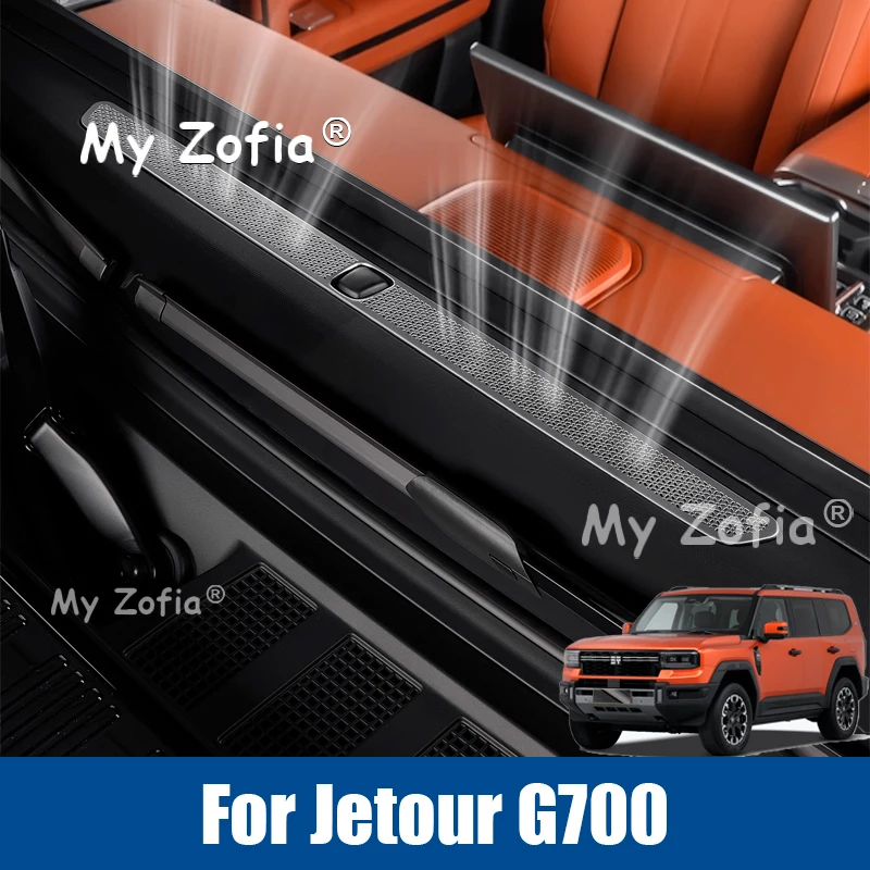 

For Jetour G700 2025 2026 Car Stainless Steel Car Dashboard Air Vents Protective Cover Frame Trim Stickers Accessories