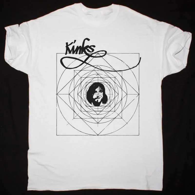 The Kinks Band Cotton Basic White All Size T Shirt S3006