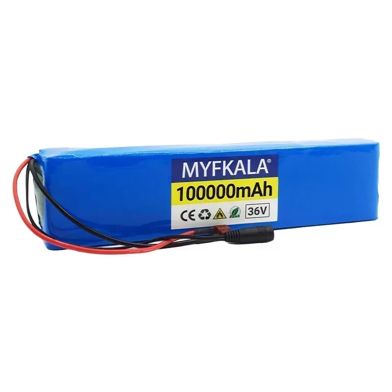 36V 100Ah 18650 Rechargeable Lithium Battery Pack 10S3P 1000W Power Modified Bicycle Scooter Electric Vehicle with BMS