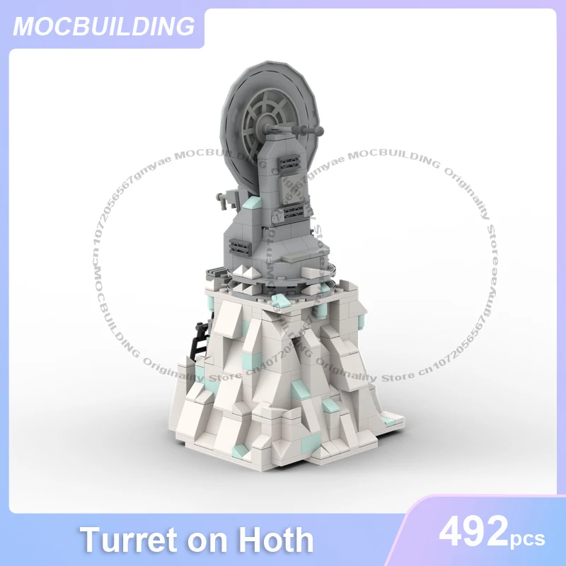 Turm auf Hoth Modell MOC Bausteine DIY Montieren Ziegel Raum Architektur Display Sammlung Kreative Spielzeug Geschenke 492PCS