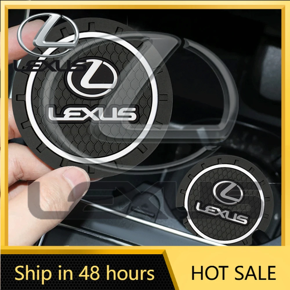 

Горячая новинка 2026: Наклейки для интерьера автомобиля, 1/2 шт., силиконовые бесшумные подставки для стаканов, аксессуары для Lexus F SPORT IS250 IS200 CT200h GS