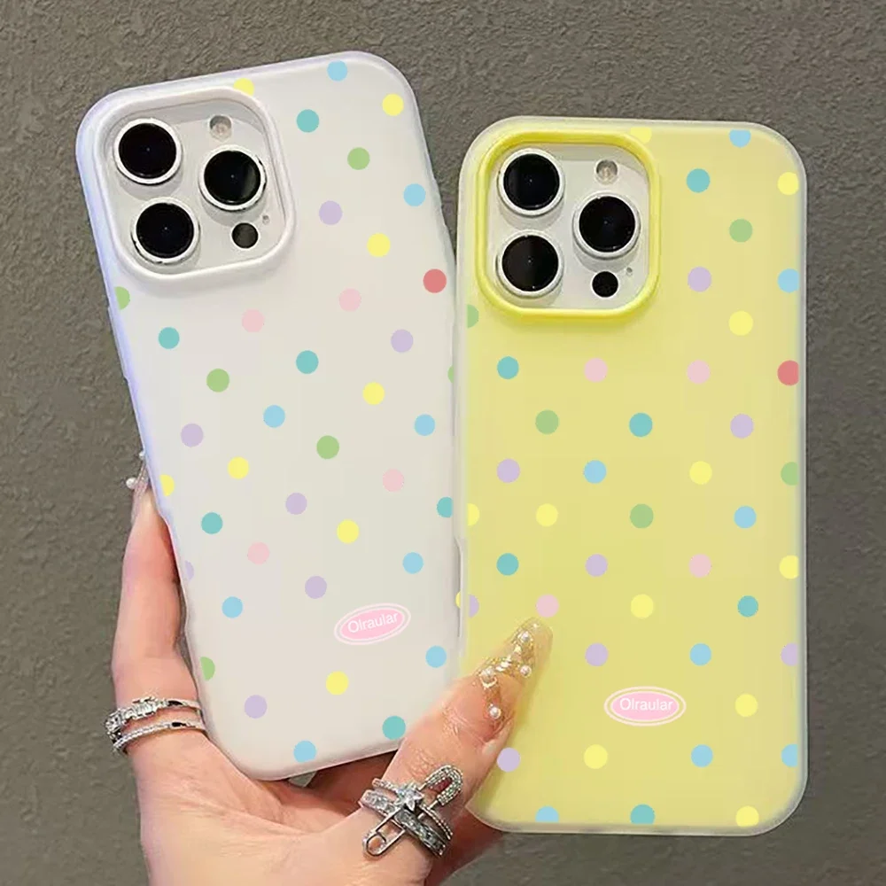 Coque de téléphone à pois colorés pour Xiaomi Poco 17 Pro Max 11T 12T 13T 14T 15T Pro 14 15 Ultra 13 14 15, coque en silicone antichoc