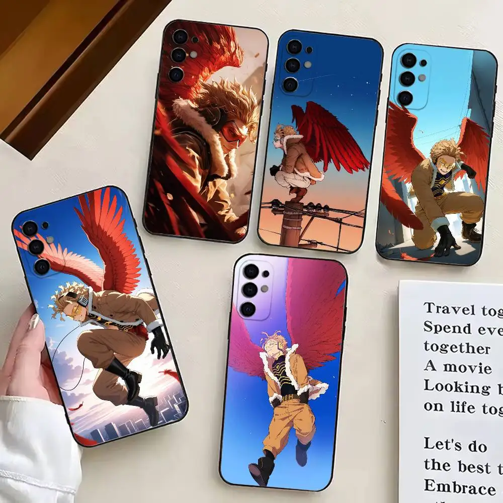 

Hawks BNHA M-MHA Phone Case For Samsung S25,S24,S21,S22,S23,S30,Ultra,S20,Plus,Fe,Soft Silicone Black Cover