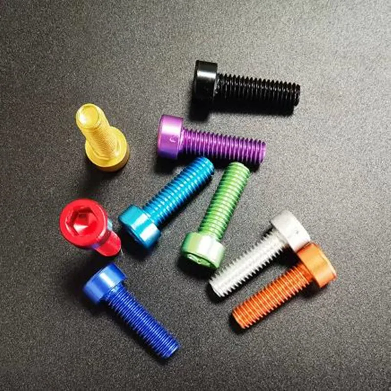 10pcs din912 aluminum cap head screw M3 M4 M5 M6*6/8/10/12/16/20/25 colourful aluminum hex socket screw