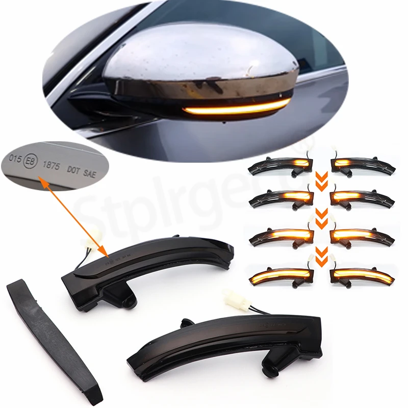 

LED Dynamic Turn Signal Light Sequential Side Mirror Lamp Indicator Flashing Repeater For Renault Megane 4 IV Talisman Clio 5 V