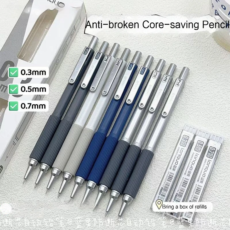 

0.3/0.5/0.7mm Mechanical Pencils for School Student Drawing Writing Art Design Painting School Office Stationery Supplies 2B/HB