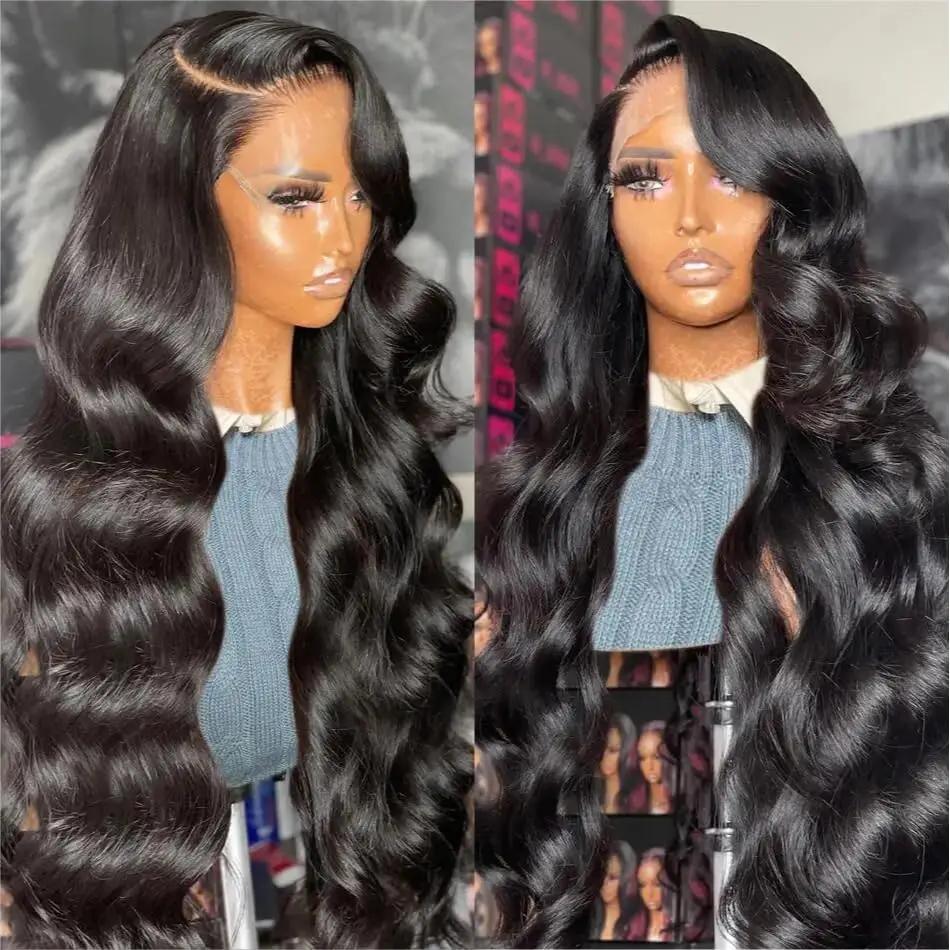 13x4 13X6 HD Lace Frontal Wig   Body Wave  28 32  34  36 Inch Lace Front Wig  4x4  Closure Wig 360 Human Hair Lace Frontal Wig