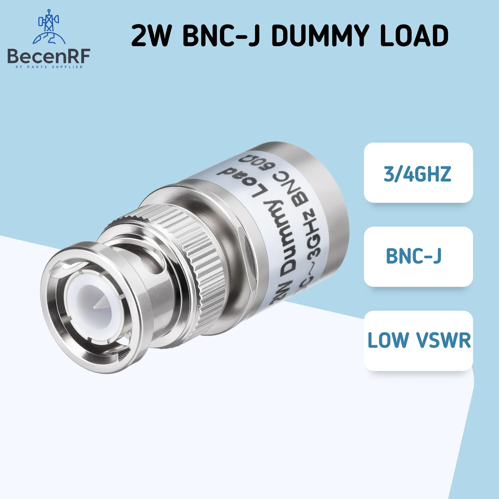 DC to 3Ghz / 4Ghz 50ohm 2W BNC RF Dummy Load / Termination Load