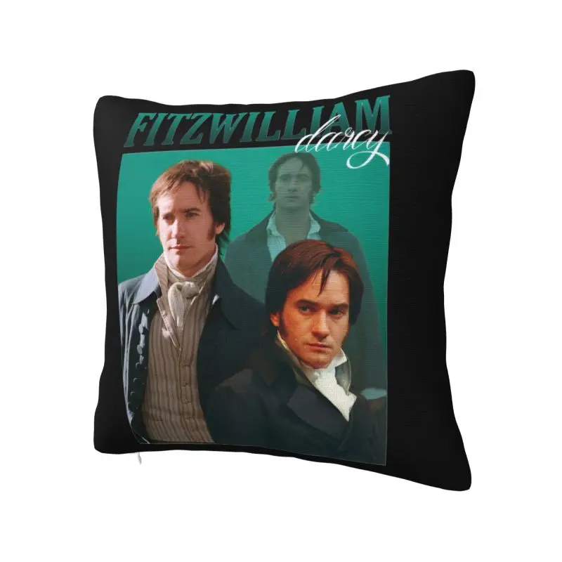 Mr Darcy 90s Vintage Fitzwilliam Cushion Cover 40*40 cm Polyester Throw Pillow Case Bedroom Decoration Sofa Chair Pillowcase