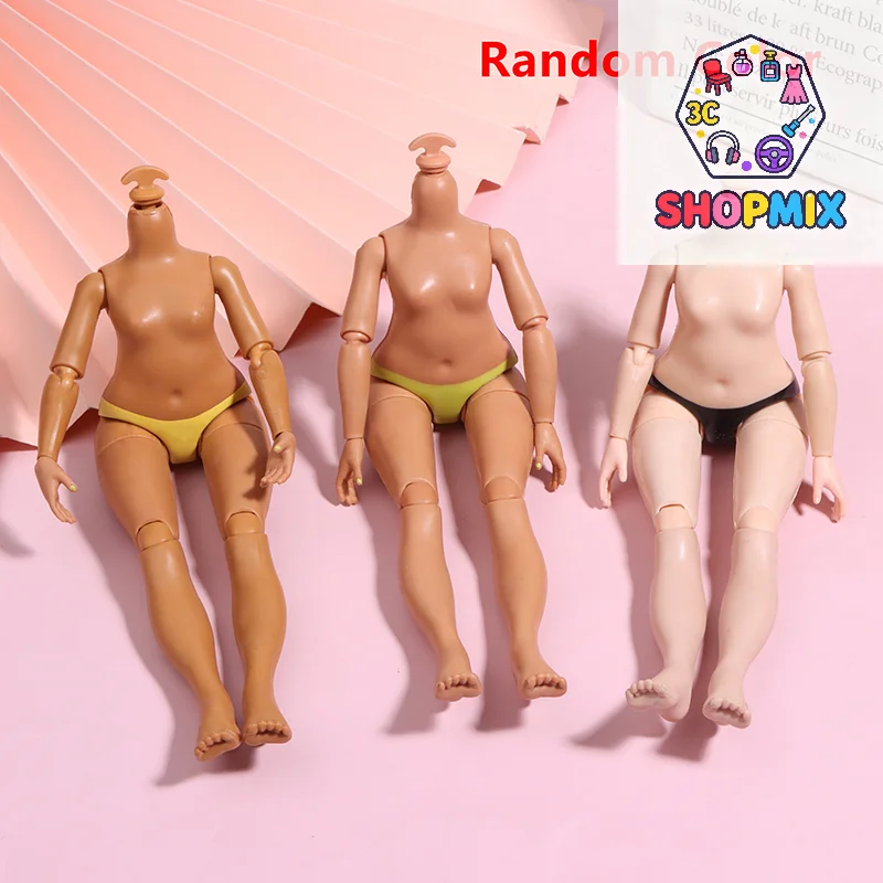 23cm 높이 빅 시스터 인형 몸체 1/6 관절 가동형 몸체 다크/라이트 브라운 피부 슬라임 인형 액세서리
