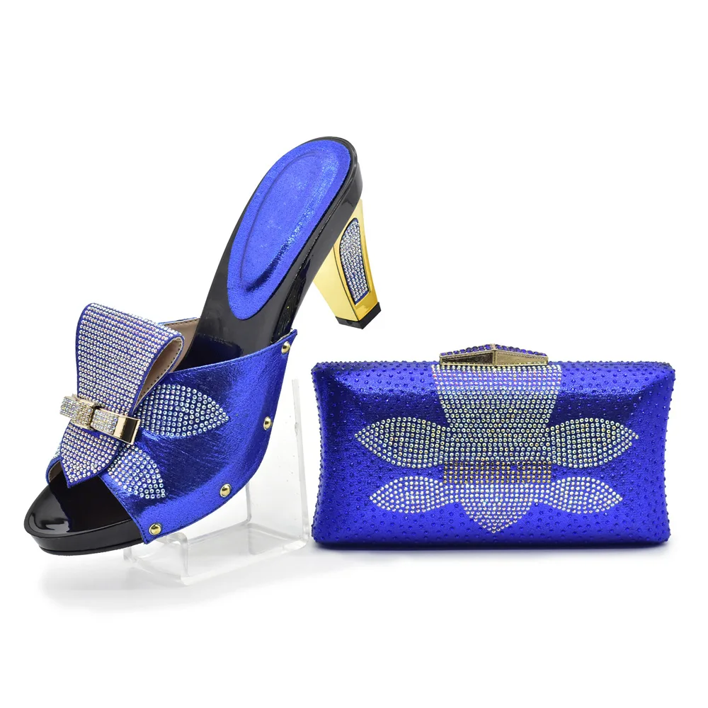 

Design Woman Pumps Shoes And Pretty Purse To Match Set Summer Style High Heels Shoes And Bag Set For Evening Party