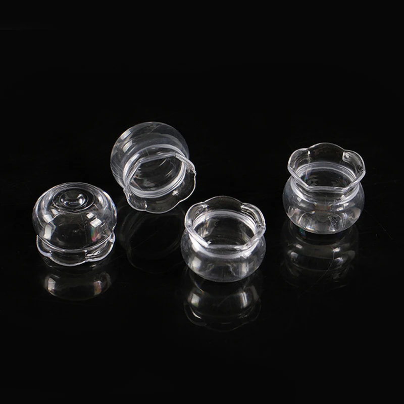 Modèle d'aquarium transparent en plastique pour maison de poupée, 5 pièces, 1/12, mini meubles de décoration, accessoires pour maison de poupée