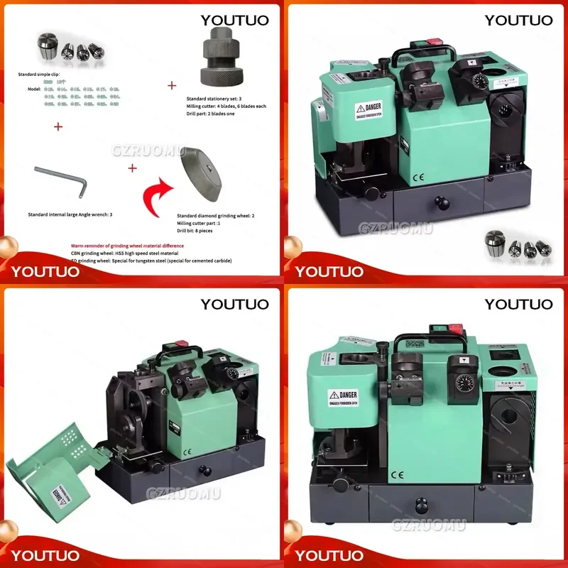 for LG-F6 Portable Electric Drill Bit Grinder Automatic High-Precision Integrated Sharpener 220V 250W