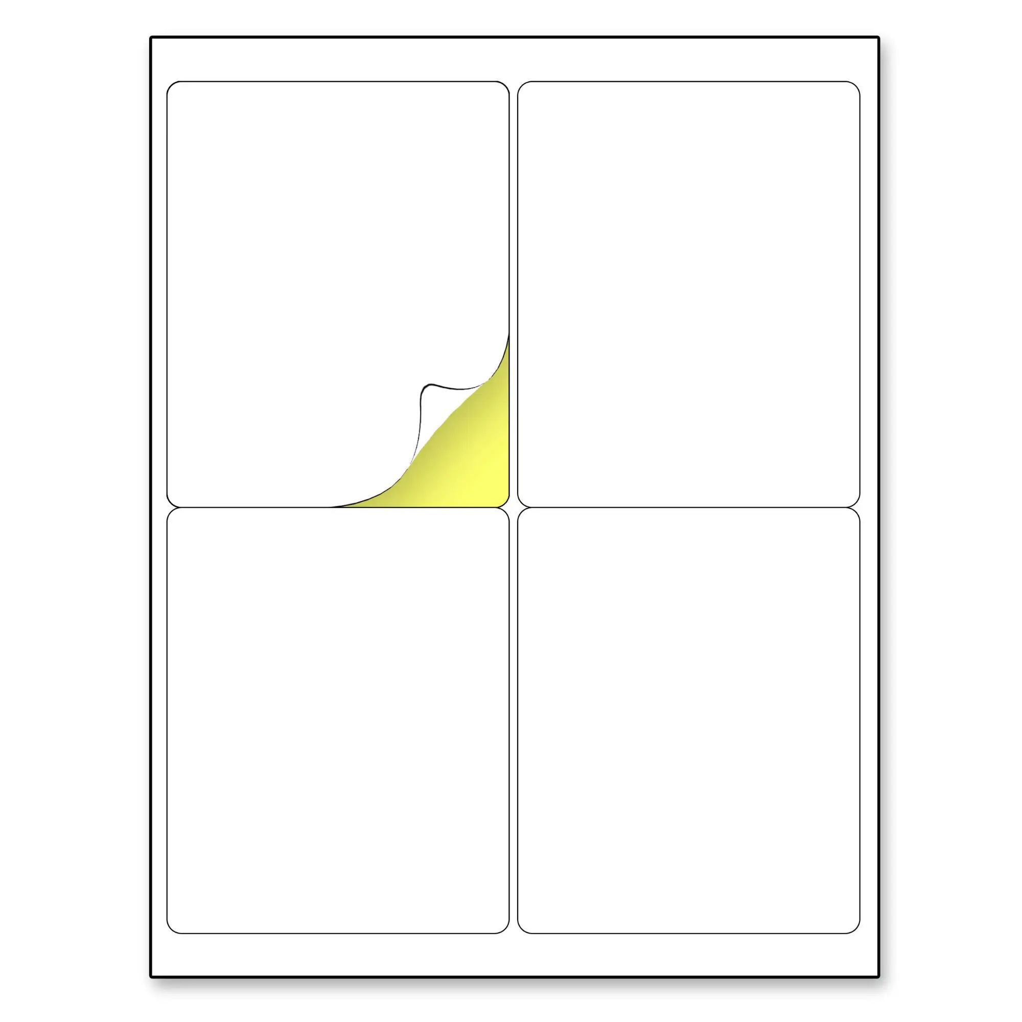 10sheets A4 White Self-Adhesive Paper Sticker Matte Glossy Surface Paper Sheet for Laser Inkjet Printer Label Copier Writable