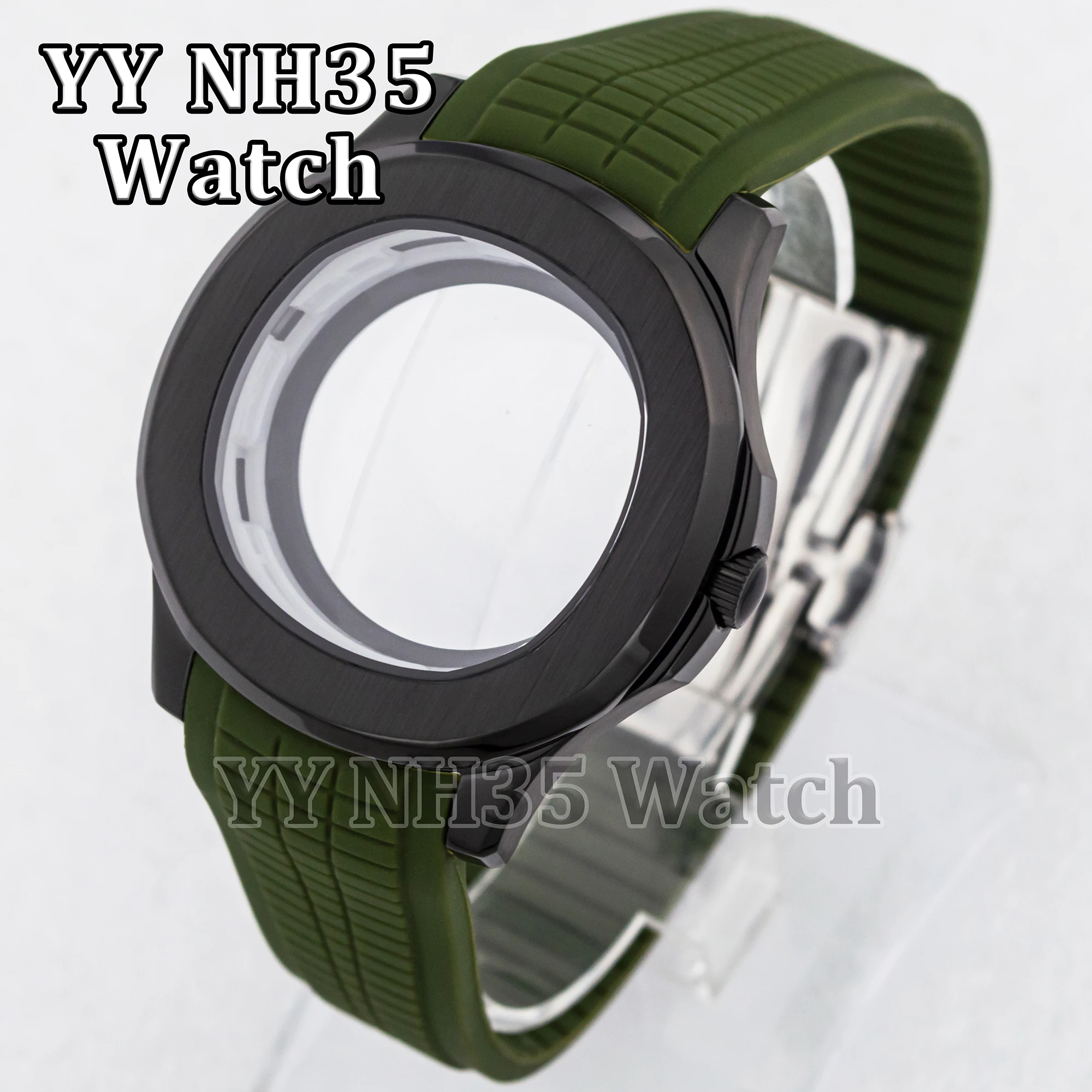 NH35 Watch Case for AQUANAUT Nautilus Sapphire Glass 10ATM Waterproof 42mm Case fit NH34/35/36 Automatic Movement Watch Parts