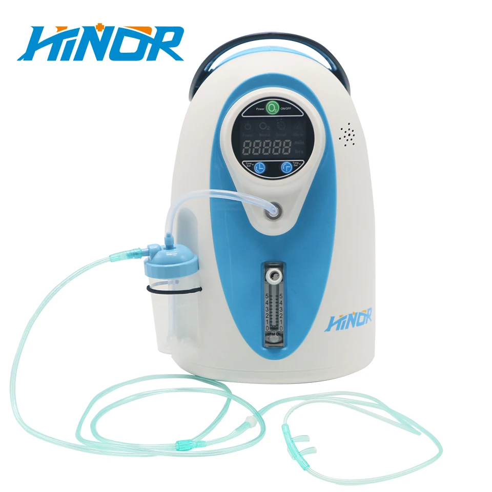 Hacenor Hot Sale Oxygen Concentrator With Large Screen Alarm Function Oxygen Nasal Cannula And Nebulizer