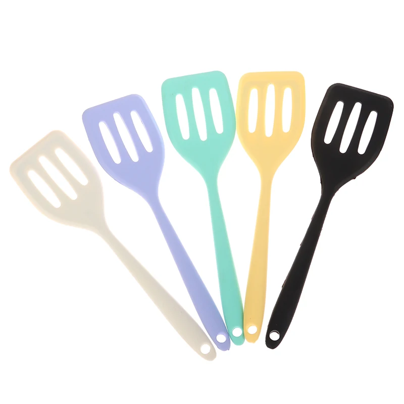 1Pc Small Integrated Silicone Frying Shovel Cooking Steak Frying Shovel Kitchen Frying Egg Fried Fish Shovel Cooking Tool