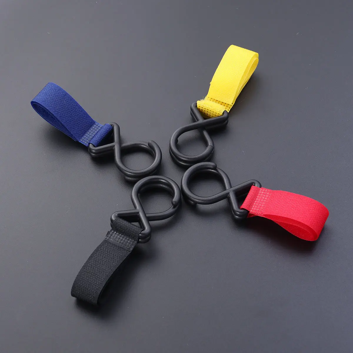 

Крючки для коляски (4 шт.), регулируемые, для подвешивания, аксессуары для детских колясок, усиленные, грузоподъемность 5 кг