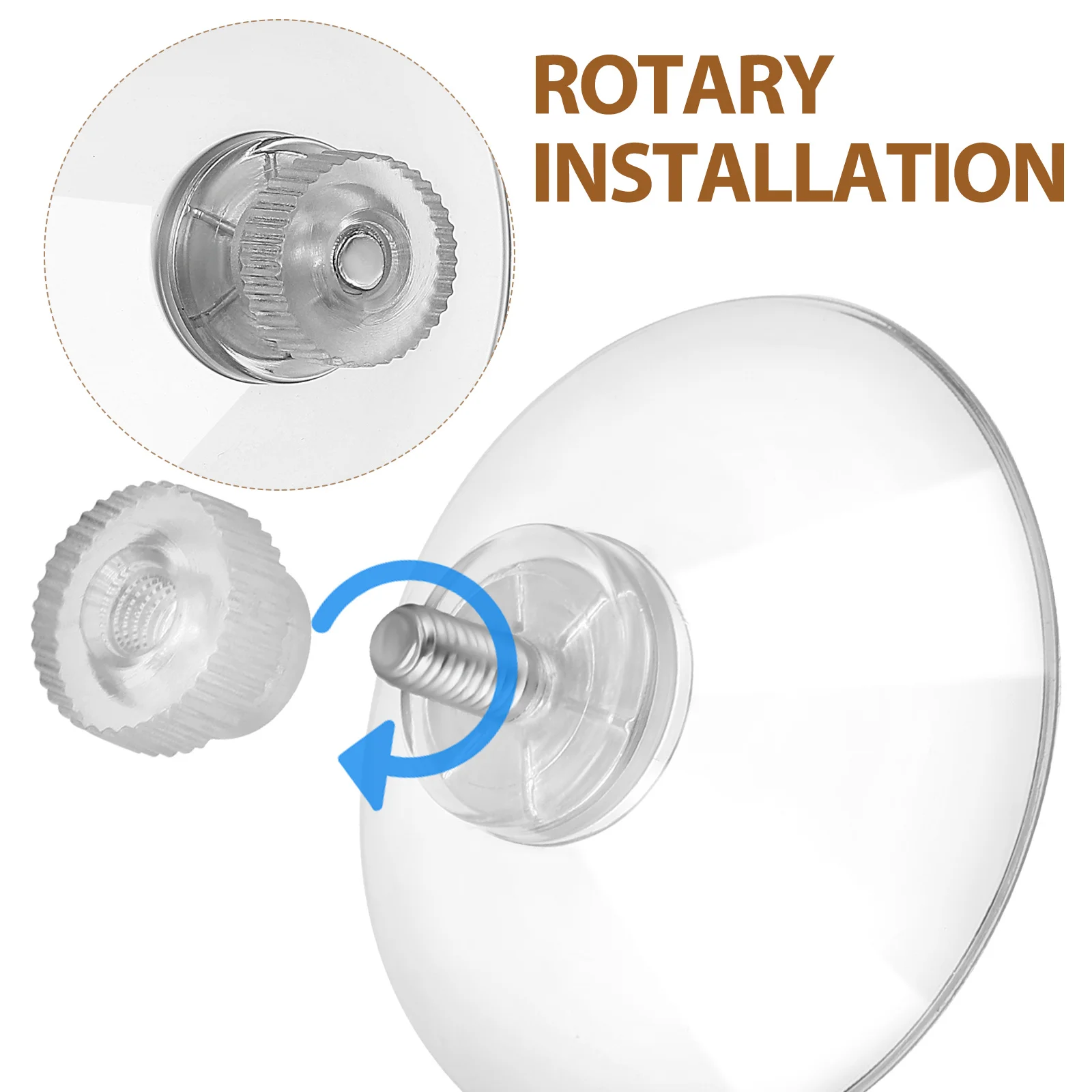 

8Pcs Clear Plastic Suction Cups Strong Bearing Hooks for Bathroom Kitchen Glass Tiles Multi-Use Transparent Holders