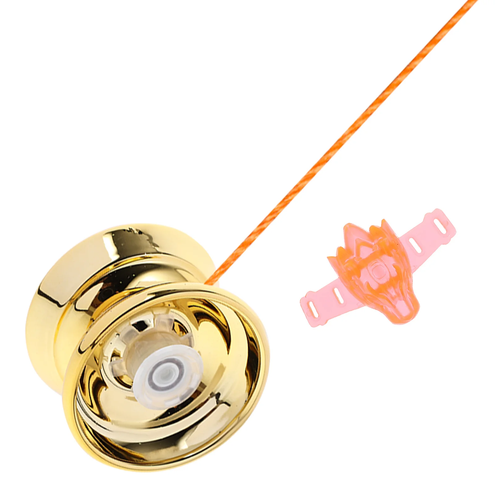 1Set Legierungs-Yo-Yo für Anfänger, glatte, nicht reagierende Yo-Yo-Bälle, pädagogisches Spielen im Freien, Hand-Auge-Koordination, Fähigkeitstraining, Metall