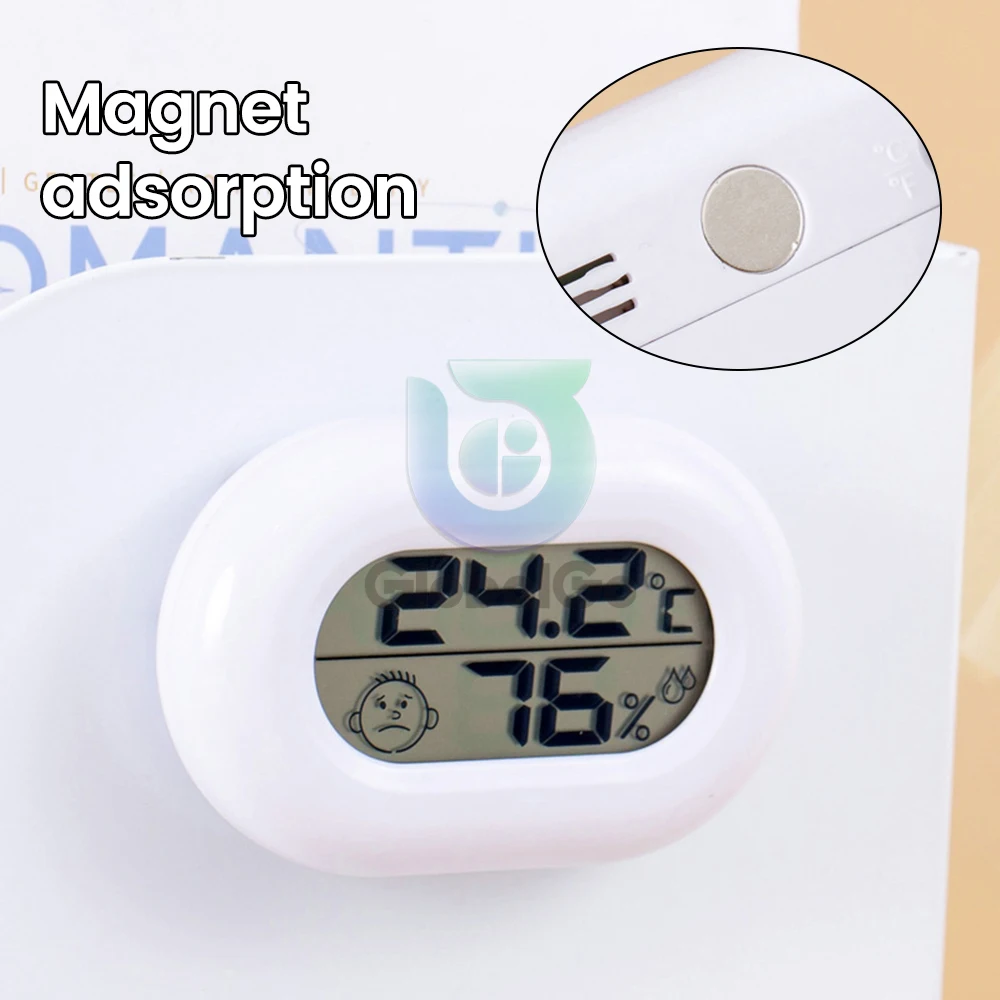 LCD Digital Thermometer Hygrometer Indoor Room Electronic Temperature Humidity Meter Sensor Weather Station ℃/℉ -20~50℃