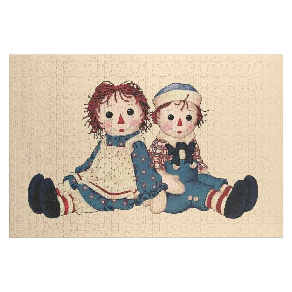 

Raggedy ann and raggedy andy Jigsaw Puzzle Personalized Baby Toy Customized Toys For Kids Puzzle