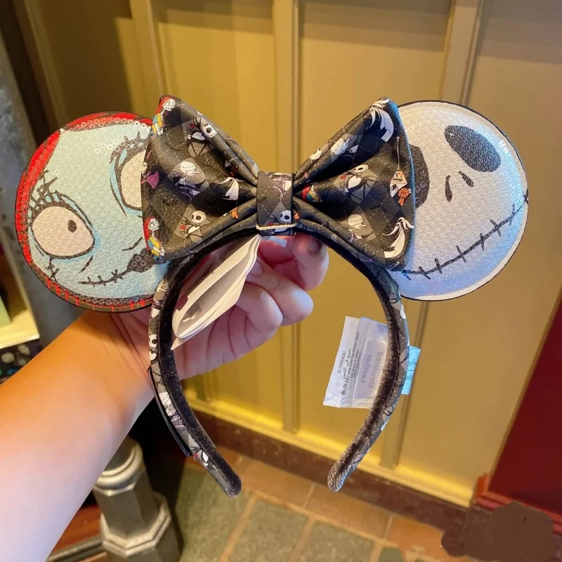 Auf Lager Nightmare Saint Jack the Witch Stirnband Lustiges Cosplay Haarschmuck Mickey Minnie Urlaubsatmosphäre Anziehfotos