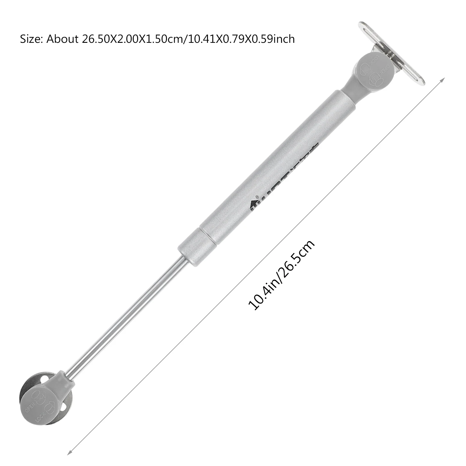 Gas Spring Strut Hydraulic Support Rod Kitchen Cabinet Hinges Pressure Silver Cold Rolled Steel
