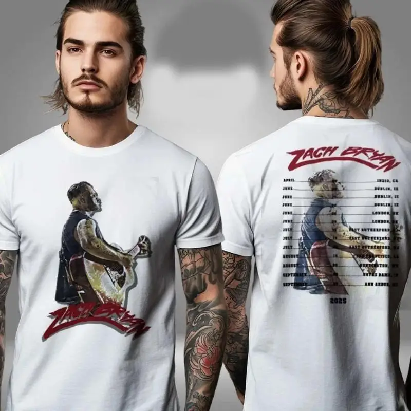 

Hot!! Zach Bryans June 28th & 29th tour 2025 Shirt Two Sided T-Shirt
